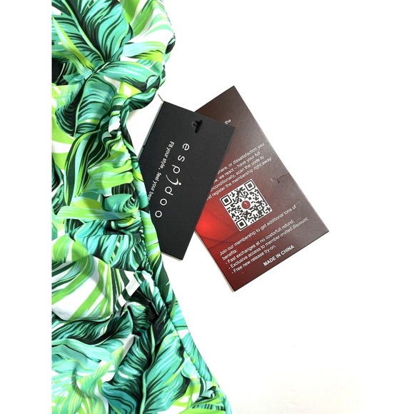 Espidoo Swimwear Ladies size small Tropical print 1 piece bathing suit NWT - Picture 3 of 6